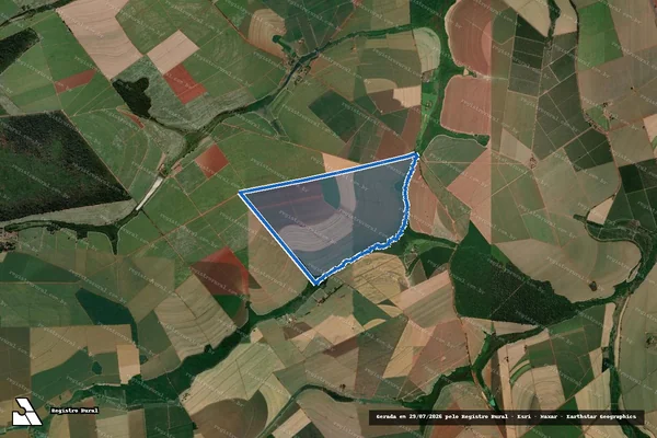 Imagem de satélite de Fazenda Santa Mariana - Parcela 1 em Bebedouro - SP