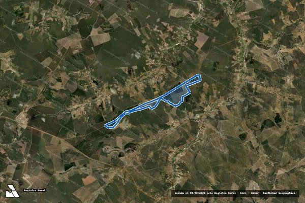 Imagem de satélite de Fazenda Coagro Vargem Grande Covão/TB - Gleba 02 em Taiobeiras - MG