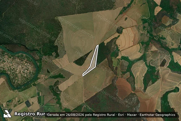 Imagem de satélite de Fazenda Planalto / Gleba B em Cajuru - SP