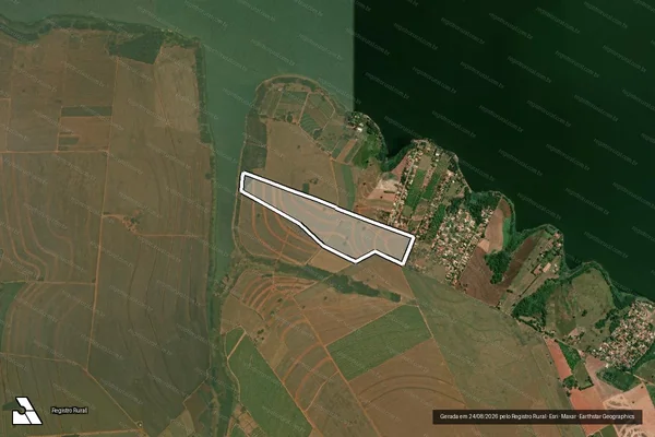 Imagem de satélite de Fazenda São José - MAT. 18.550 em Sabino - SP
