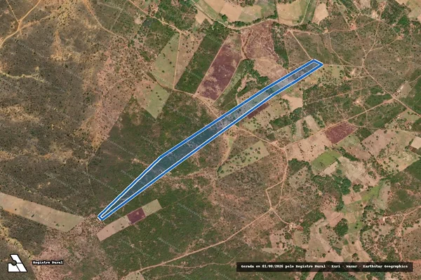 Imagem de satélite de BARRA DATA BREJO - Parte 1 em Queimada Nova - PI