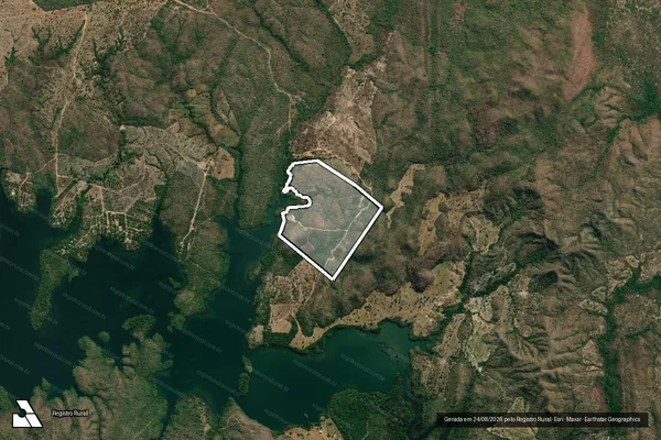 Imagem de satélite de LOTE Nº10,DO LOTEAMENTO DENOMINADO CARMO CURRALINHO(FAZENDA BARRA DO RIO VERMELHO) - Parcela 1 em Cavalcante - GO
