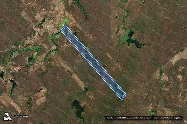 Imagem de satélite de SITIO CACODÉ - GLEBA 03 em Mombaça - CE