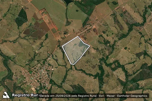 Imagem de satélite de FAZENDA BARREIRINHO - 001 em Aurilândia - GO