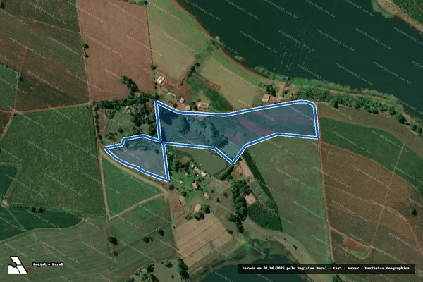 Imagem de satélite de Fazenda Jacu - Fazenda Jacu ? Parte 1 em Tejupá - SP