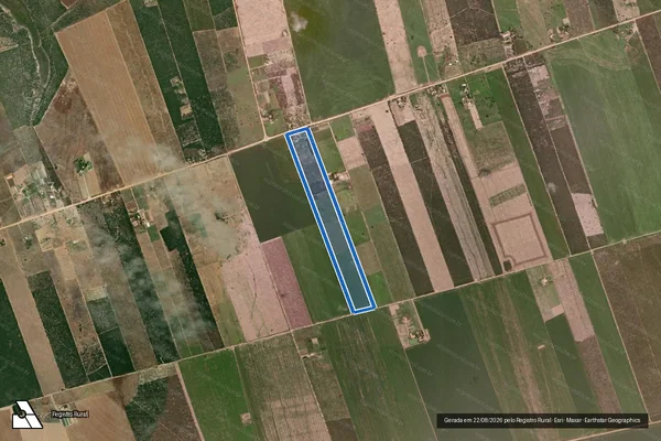 Imagem de satélite de LOTE 095? PROJETO DE ASSENTAMENTO RIO DE ONDAS - LOTE 095 em Barreiras - BA
