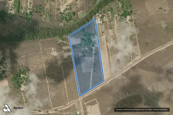 Imagem de satélite de SÍTIO CASA BRANCA - LOTE 185 (PARCELA 02) em Boa Vista - RR