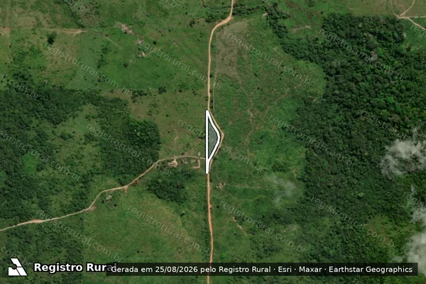 Imagem de satélite de FAZENDA SAUDADE - LOTE 08 GLEBA PACAJAZINHO - PARTE D em Novo Repartimento - PA