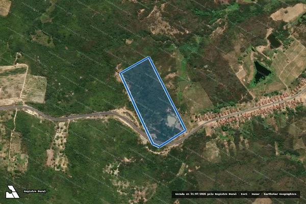 Imagem de satélite de PROJETO DE ASSENTAMENTO SANTA CLARA II ? LOTE 59 - Parte 1 em Cerro Corá - RN
