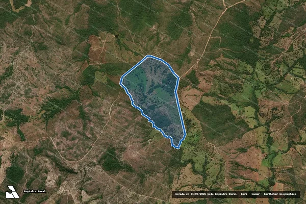 Imagem de satélite de FAZENDA ENGENHO DE SANTANA - Parte 1 em Hidrolina - GO