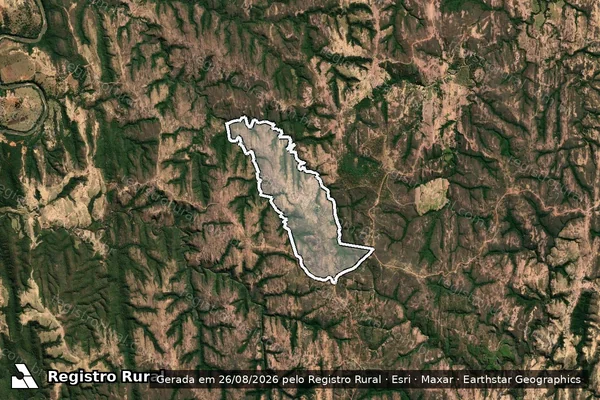 Imagem de satélite de Fazenda Sol Nascente - Parte 1 em Tiros - MG