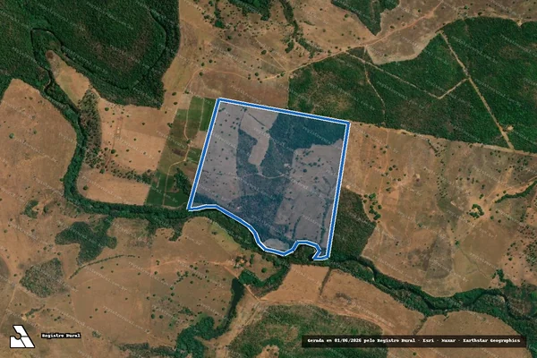 Imagem de satélite de GLEBA Nº 7-E, DESM. DA GLEBA Nº 7, PARTE DO LOTE Nº 40 DO LOTº PÉ DO MORRO - FAZENDA NOSSA SENHORA DA GUIA em Rio dos Bois - TO