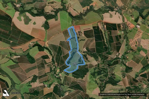 Imagem de satélite de FAZENDA SÃO SEBASTIÃO - GLEBA 4 em Três Pontas - MG