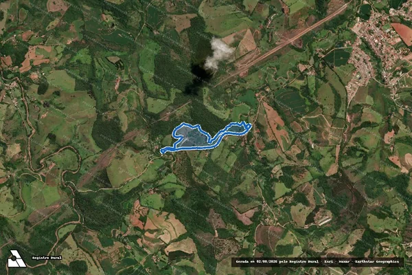 Imagem de satélite de Roça do Campo ou Capões - GLEBA 1 em Coronel Xavier Chaves - MG