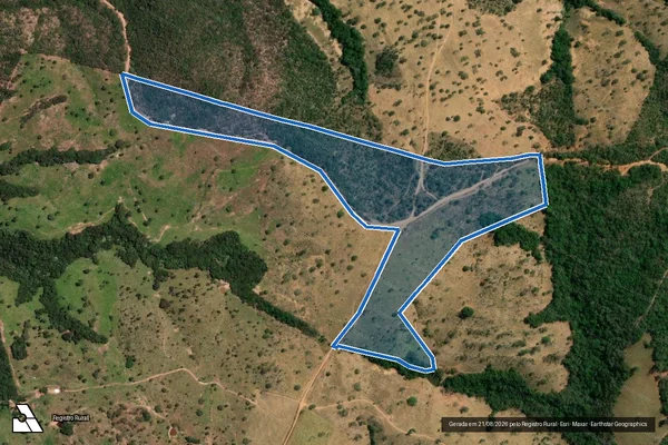 Imagem de satélite de Fazenda Rio Preto - Parcela 1 em Abadia dos Dourados - MG