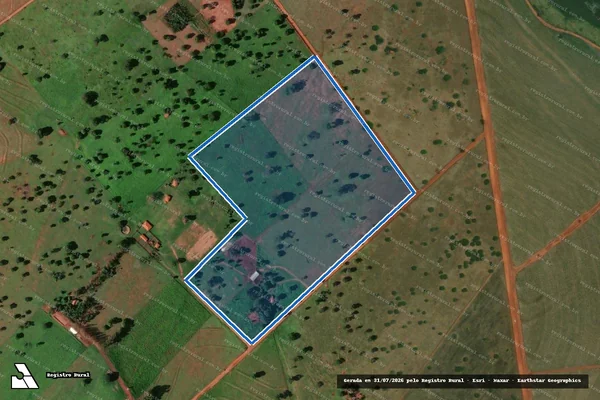 Imagem de satélite de LOTE 30 - Projeto de Assentamento Reserva - Parte 1 em Limeira do Oeste - MG