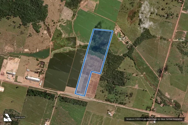 Imagem de satélite de SINDICATO RURAL - GLEBA A-2 em Alta Floresta - MT