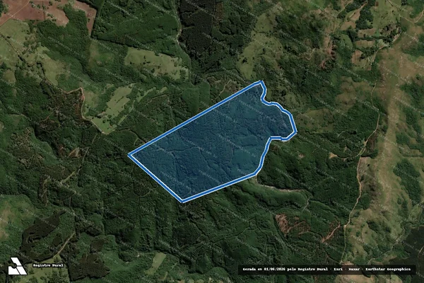 Imagem de satélite de San Marino Empreendimentos Imobiliarios Ltda - Parte 1 em Encruzilhada do Sul - RS