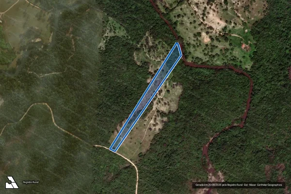 Imagem de satélite de FAZENDA DIOGO E ROCINHA - Parte 1 em Taquaraçu de Minas - MG
