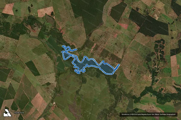 Imagem de satélite de FAZENDA CANAÃ ? RESERVA LEGAL - Parte 2 em Rochedo - MS