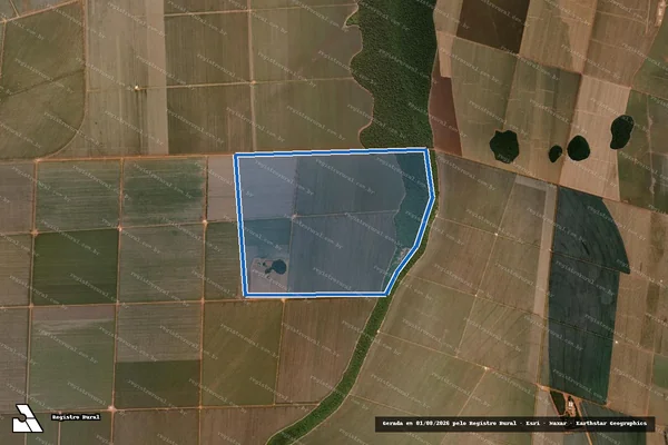 Imagem de satélite de FAZENDA ÁGUA QUENTE - Parcela 1 em Sapezal - MT