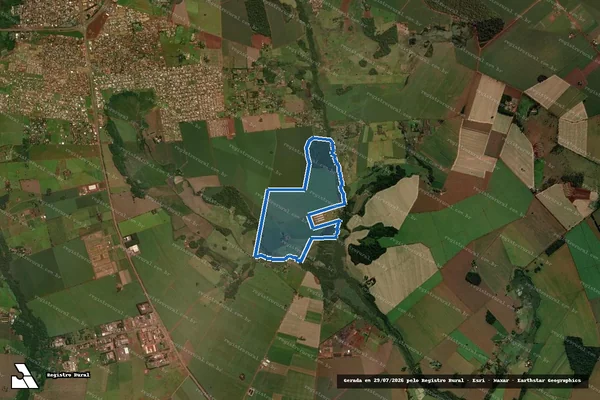 Imagem de satélite de Área Remanescente da Fazenda Coqueiro Quinão 02 em Dourados - MS