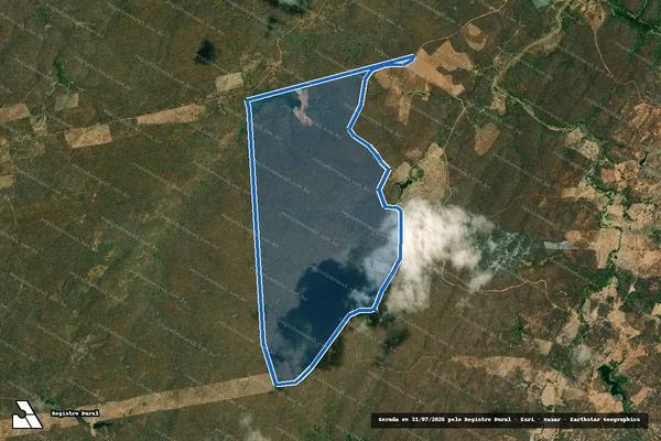 Imagem de satélite de SITIO   ENCANTADA ? LOTE 2164 - Parte 1 em Cariús - CE