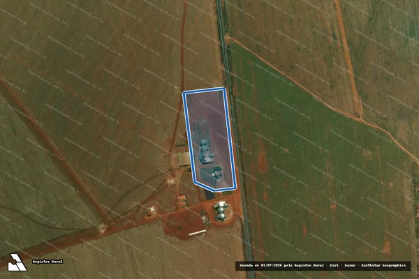Imagem de satélite de FAZENDA SÃO JOÃO - ÁREA B em Pontes e Lacerda - MT