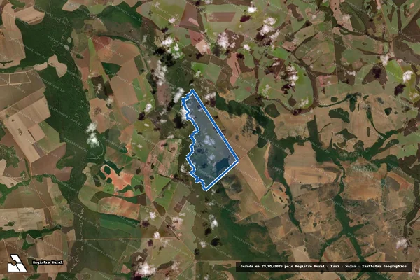 Imagem de satélite de Fazenda Recanto do Pontal / Parte 1 em Água Boa - MT