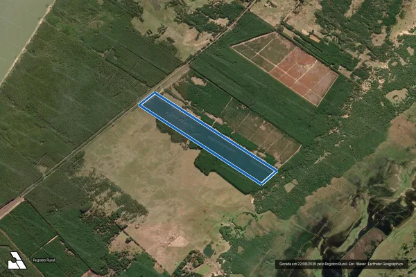 Imagem de satélite de Fazenda Santa Rosa - Parcela 1 em Tavares - RS