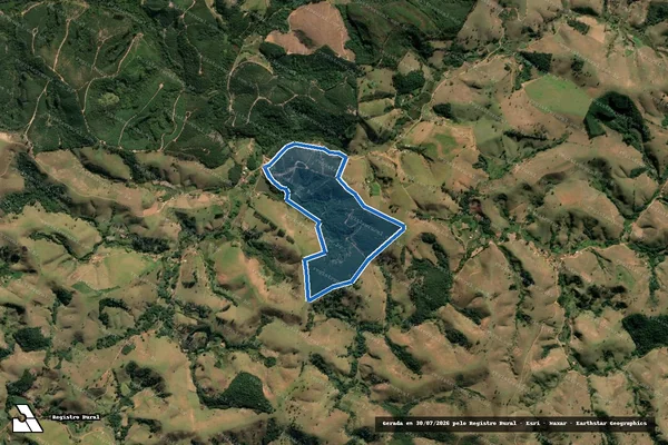 Imagem de satélite de Fazenda Banharão - GLEBA C em Cunha - SP
