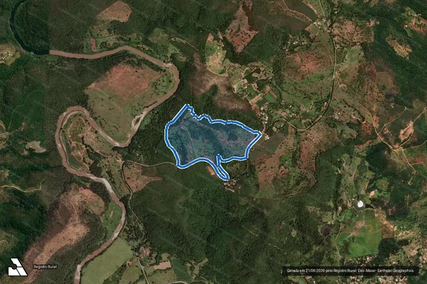 Imagem de satélite de FAZENDA LAGINHA  - GLEBA 1 em Santa Luzia - MG