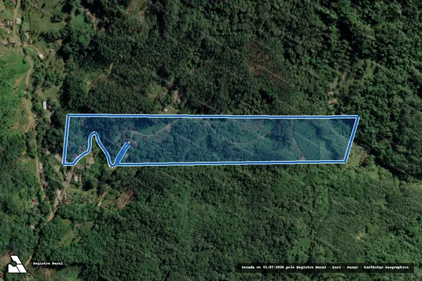 Imagem de satélite de Terreno Rural - Parcela A1 em Rodeio - SC
