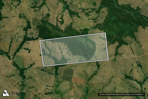 Imagem de satélite de FAZENDA MATA PRETA - Parte 1 em São José dos Quatro Marcos - MT