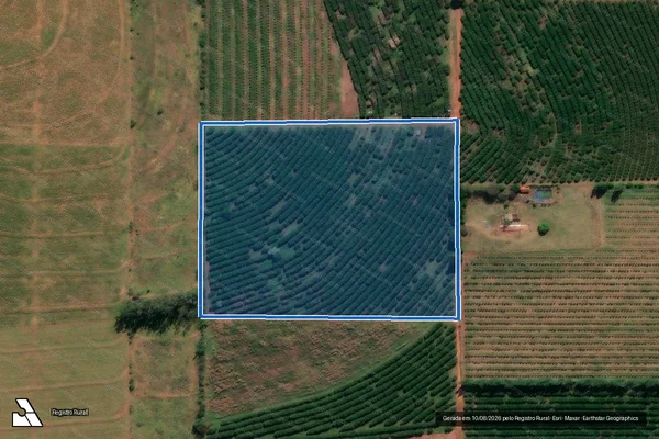 Imagem de satélite de Fazenda Santa Rosa ? AGROSANTA - Lote-388-Parte-6 em Alto Paraná - PR