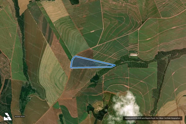 Imagem de satélite de Sitio Santa Maria ? Lote Nº 3D - 486 em Mandaguaçu - PR