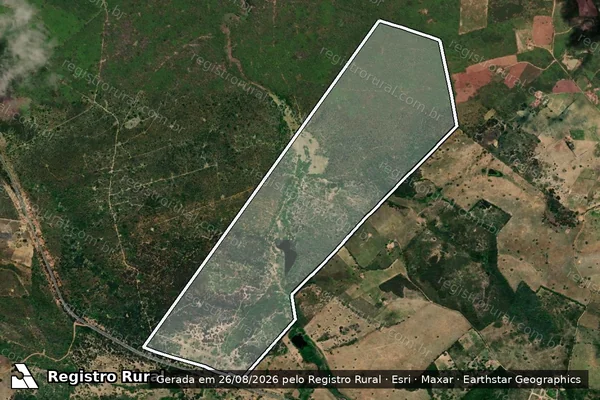 Imagem de satélite de FAZENDA JACARÉ - PARCELA 03 em Remígio - PB