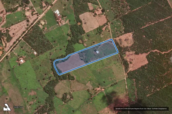 Imagem de satélite de Fazenda Caatinga - Gleba 01 em São Francisco - MG