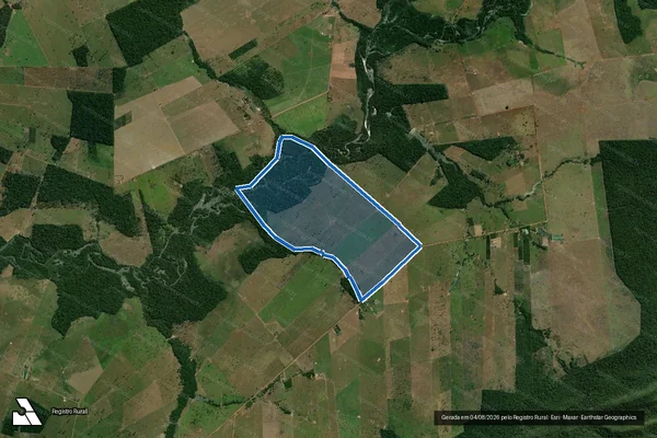 Imagem de satélite de FAZENDA JKL V – Lotes 10, 11, 12 e 13 – SUBGLEBA 27 / FAZENDA JKL V – Lotes 10, 11, 12 e 13 – SUBGLEBA 27 – GLEBA CONCEIÇÃO