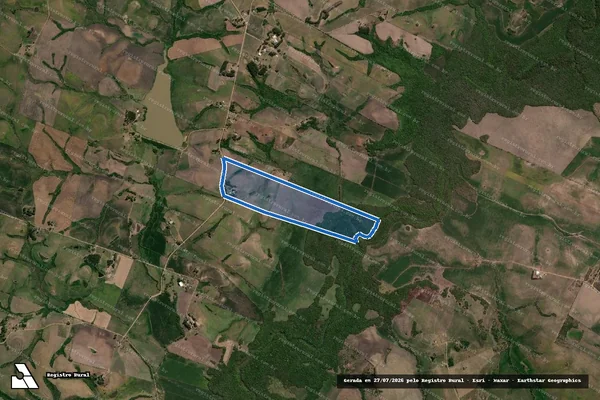 Imagem de satélite de Planta - PE Boa Amizade - Gleba A1 - Gleba A1 em Hulha Negra - RS