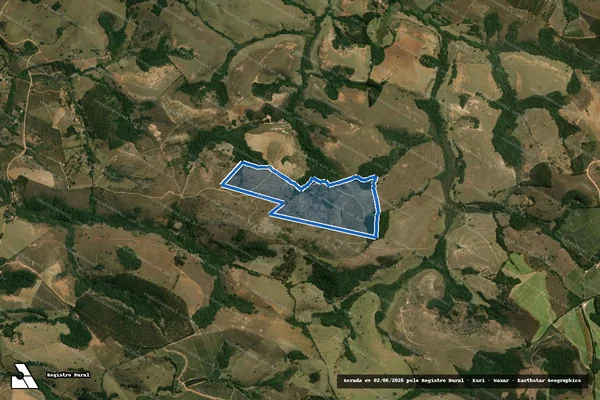 Imagem de satélite de FAZENDA SERRA DA ALCOBIA          - G7 em Desterro de Entre Rios - MG