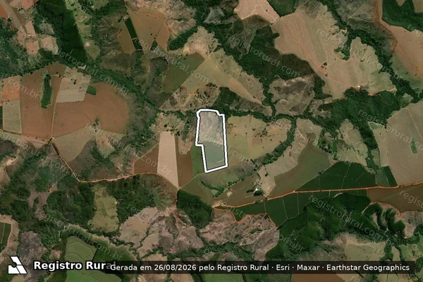 Imagem de satélite de Fazenda Campo Alegre e Paineiras - Parte 7 em Bambuí - MG