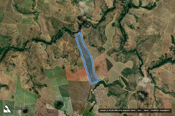 Imagem de satélite de FAZENDA ÁGUA BOA - Gleba 01 em Medeiros Neto - BA