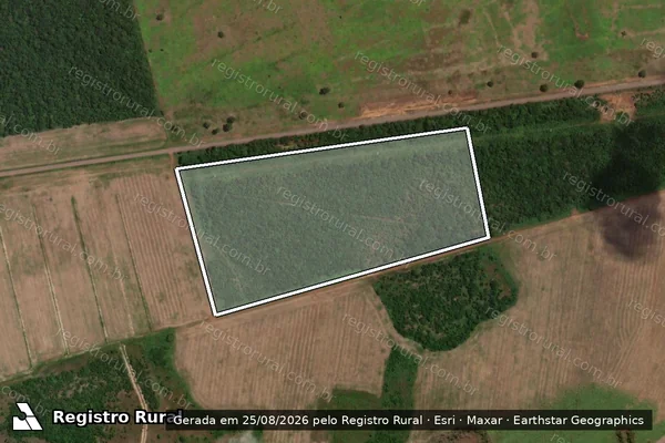 Imagem de satélite de FAZENDA PORTAL DA LAGOA - PARTE 1 em Cristalândia - TO