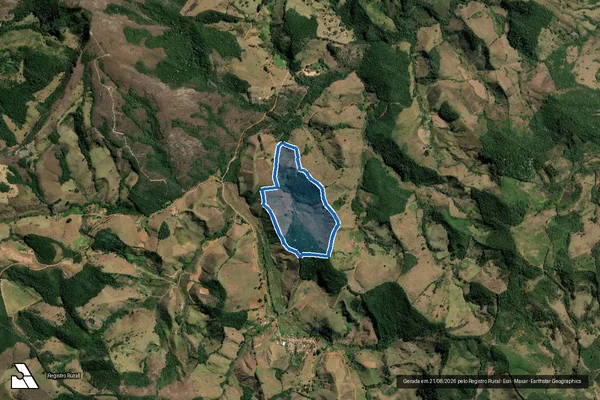 Imagem de satélite de Sítio Moreira - em Santa Rita de Ibitipoca - MG