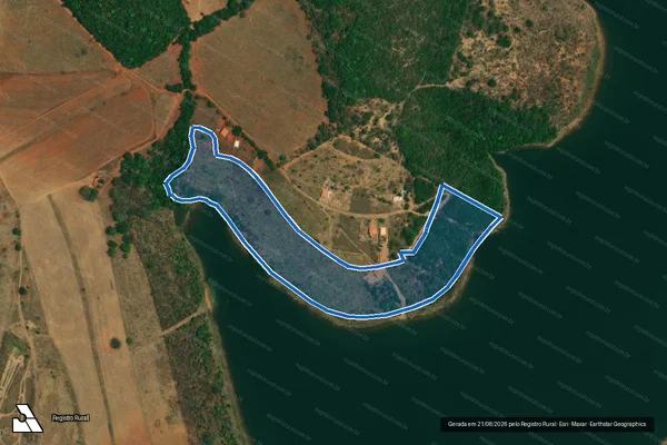 Imagem de satélite de FAZENDA TAQUARAL - CRB-025_APP em Luziânia - GO