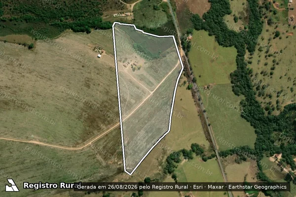 Imagem de satélite de Fazenda do Diamante - Parcela 1 em Santo Antônio do Monte - MG