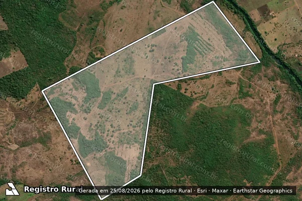 Imagem de satélite de FAZENDA VITÓRIA - PARTE 001 em Campestre do Maranhão - MA