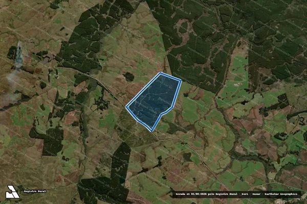 Imagem de satélite de Fazenda Ribeirão - Parte 1 em São Francisco de Paula - RS