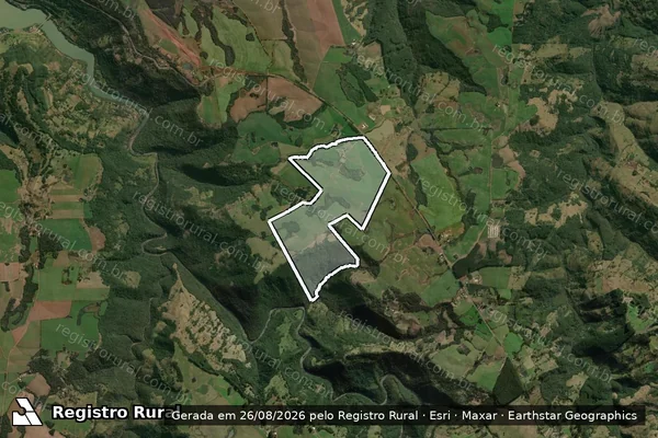 Imagem de satélite de Fazenda INDRA III - Parcela 1 em Erval Grande - RS
